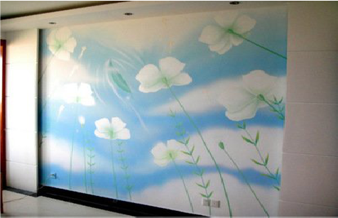 池州画墙绘怎么画好白云的蓬松感？