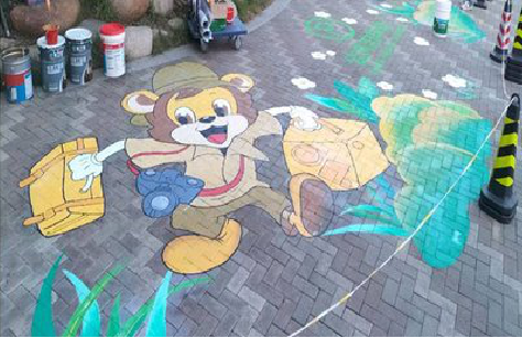 池州夏季画地面彩绘会遇到的问题