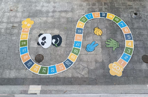 池州地面游戏彩绘