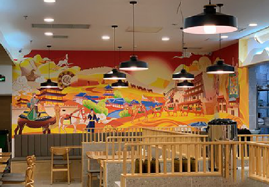 池州商业空间彩绘介绍。