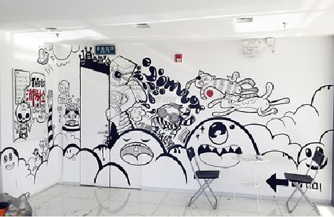 池州手绘墙并非传统涂鸦。